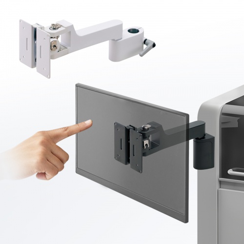 KA-T100S50-P2-WT / モニターアーム KA-T100S50-P型・ホワイト