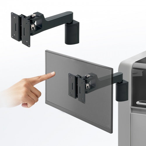 KA-T100S50-W2-BL / モニターアーム KA-T100S50-W型・ブラック