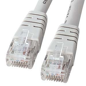KB-10T5-01K / UTPエンハンスドカテゴリ5より線ケーブル(ライトグレー・1m)