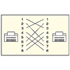 KB-10T5-05C / UTPエンハンスドカテゴリ5ハイグレード単線クロスケーブル（ライトグレー・5m）