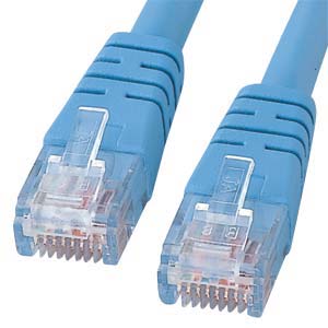KB-10T5-20LBC / UTPエンハンスドカテゴリ5より線クロスケーブル(ライトブルー・20m)