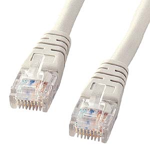 KB-5E-03 / UTPエンハンスドカテゴリ5より線ケーブル（ライトグレー・3m）