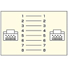 KB-5H-05 / ハの字ラッチCAT5eケーブル（5m・ライトグレー）