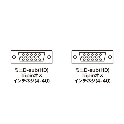 KB-CHD152K2 / ディスプレイケーブル（複合同軸・アナログRGB・2m）