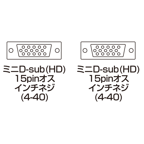 KB-CHD155L / ディスプレイケーブル（複合同軸・アナログRGB・5m）