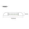 KB-CP5-10 アンダーカーペットLANケーブル(10m・グレー) KB-CP5-10 / アンダーカーペットLANケーブル(10m・グレー)