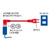 KB-DM2L-02 / 電源コード（2P・L型コネクタ・0.2m）