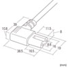 KB-DM2L-1 電源コード(2P・L型コネクタ・1m) KB-DM2L-1 / 電源コード(2P・L型コネクタ・1m)