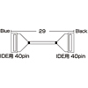 KB-FL406RS / アース付IDEラウンドケーブル（1ドライブ用・0.29m・日本製）