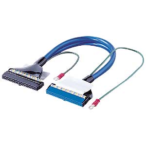 KB-FL406RS / アース付IDEラウンドケーブル（1ドライブ用・0.29m・日本製）