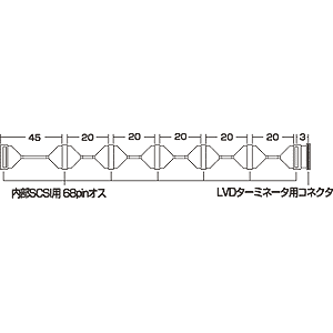 KB-FL689R / ラウンドケーブル（6ドライブ・1.48m・日本製）