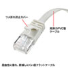 KB-FL6A-02W カテゴリ6AフラットLANケーブル(ホワイト・2m) KB-FL6A-02W / カテゴリ6AフラットLANケーブル(ホワイト・2m)