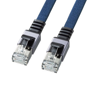 フラット＆メッシュケーブル、メタルコネクタで断線・衝撃に強い、10Gビットイーサネット対応のCAT6A LANケーブルを発売