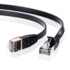 KB-FLU7-03BK CAT7ウルトラフラットLANケーブル(3m・ブラック) KB-FLU7-03BK / CAT7ウルトラフラットLANケーブル(3m・ブラック)