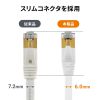 KB-FLU7-01W CAT7ウルトラフラットLANケーブル(1m・ホワイト) KB-FLU7-01W / CAT7ウルトラフラットLANケーブル(1m・ホワイト)