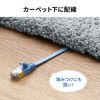KB-FLU7-15BL / CAT7フラットLANケーブル（15m・ブルー）