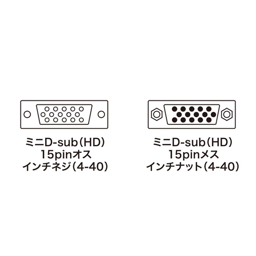 KB-HD152FK / アナログRGB延長ケーブル（2m）