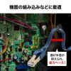 KB-HFL6A-005NV / カテゴリ6Aハンダ産業用フラットLANケーブル（ネイビーブルー・0.5m）