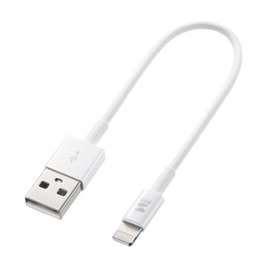 KB-IPLT01K2W / ライトニングケーブル(12.5cm・ホワイト)