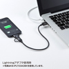 KB-IPLT09ADBK ライトニングアダプタ付きmicroUSBケーブル(ブラック) KB-IPLT09ADBK / ライトニングアダプタ付きmicroUSBケーブル(ブラック)