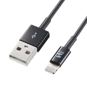 KB-IPLT10K2BK / ライトニングケーブル(1m・ブラック)