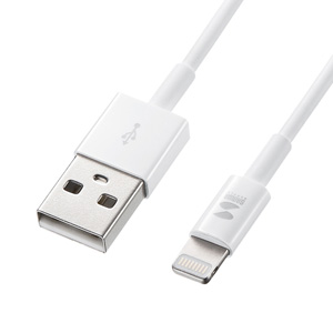 KB-IPLT10K2W / ライトニングケーブル(1m・ホワイト)