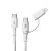 KB-IPLTCCP6010W USB2.0 Type-Cケーブル(Lightning変換アダプタ付き・ホワイト) KB-IPLTCCP6010W / USB2.0 Type-Cケーブル(Lightning変換アダプタ付き・ホワイト)
