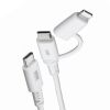 KB-IPLTCCP6010W USB2.0 Type-Cケーブル(Lightning変換アダプタ付き・ホワイト) KB-IPLTCCP6010W / USB2.0 Type-Cケーブル(Lightning変換アダプタ付き・ホワイト)