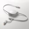 KB-IPLTCM08W / USB2.0 Type-C巻き取りケーブル（Lightning変換アダプタ付き）