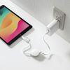KB-IPLTCM08W USB2.0 Type-C巻き取りケーブル(Lightning変換アダプタ付き) KB-IPLTCM08W / USB2.0 Type-C巻き取りケーブル(Lightning変換アダプタ付き)