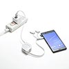 KB-IPLTM12W ライトニング・Type-C・microB 巻取りUSB 3in1 ケーブル 1.2m KB-IPLTM12W / ライトニング・Type-C・microB 巻取りUSB 3in1 ケーブル 1.2m