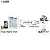 KB-IPUSB30W / iPod・iPhone・iPad用USBケーブル（ホワイト）
