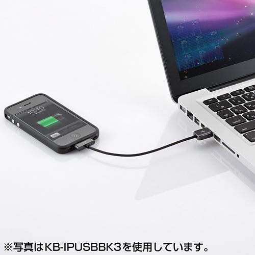 KB-IPUSBP3 / iPod・iPhone・iPad用USBケーブル(ピンク）