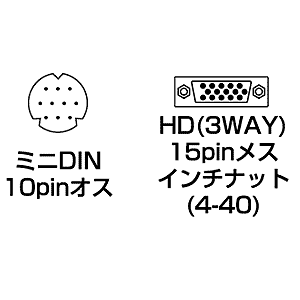 KB-MH05K / モニタ変換ケーブル(0.3m)　