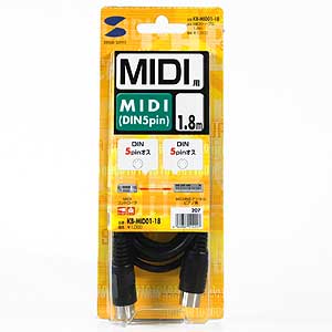 KB-MID01-18 / MIDIケーブル（1.8m） 