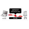 KB-MK12BK 自動巻取りLANケーブル(最大0.95m・ブラック) KB-MK12BK / 自動巻取りLANケーブル(最大0.95m・ブラック)