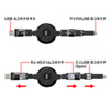 KB-MK13BK 1台3役巻き取りケーブル(最大1m・ブラック) KB-MK13BK / 1台3役巻き取りケーブル(最大1m・ブラック)