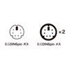 KB-PSY02K2 PS/2スプリッター(0.2m) KB-PSY02K2 / PS/2スプリッター(0.2m)