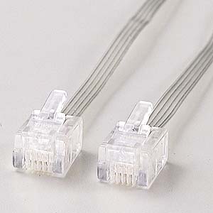 KB-RJ11M2 / RJ-11ケーブル(巻き取り式)