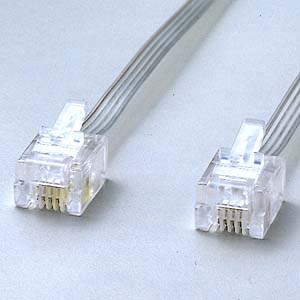 KB-RJ11M3 / 電話ケーブル(巻き取り式)
