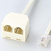 KB-RJ11Y5 / 電話延長分配ケーブル(5m)