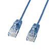 KB-SL6-005BL カテゴリ6準拠極細LANケーブル(0.5m・ブルー) KB-SL6-005BL / カテゴリ6準拠極細LANケーブル(0.5m・ブルー)