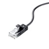 KB-SL6A-005BK カテゴリ6A極細LANケーブル(ブラック・0.5m) KB-SL6A-005BK / カテゴリ6A極細LANケーブル(ブラック・0.5m)