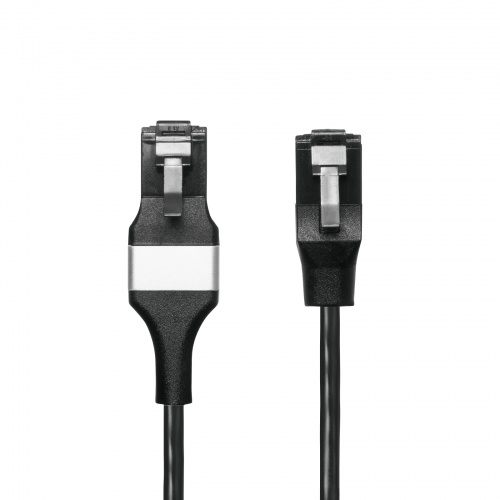 KB-SL6ABA-01BK / マグネット脱着式 カテゴリ6A LANケーブル（細径・1m）