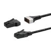 KB-SL6ABA-10BK / マグネット脱着式 カテゴリ6A LANケーブル（細径・10m）