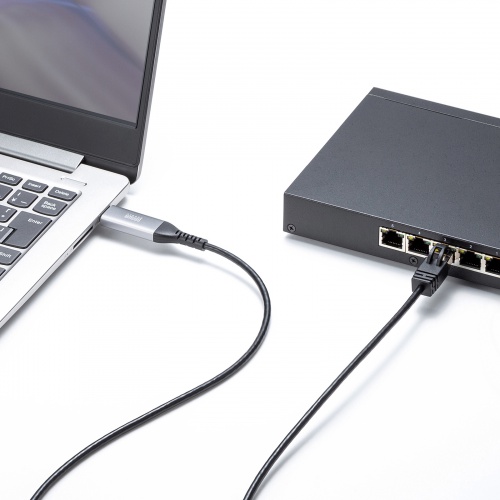 KB-SL6ALAN01BK / USB A LAN変換ケーブル（Gigabit対応・1m）