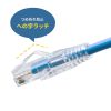 KB-SL6AYS-005BL / カテゴリ6A  LANケーブル（スリム、やわらか、ツメ折れ防止コネクタ、0.5m・ブルー）