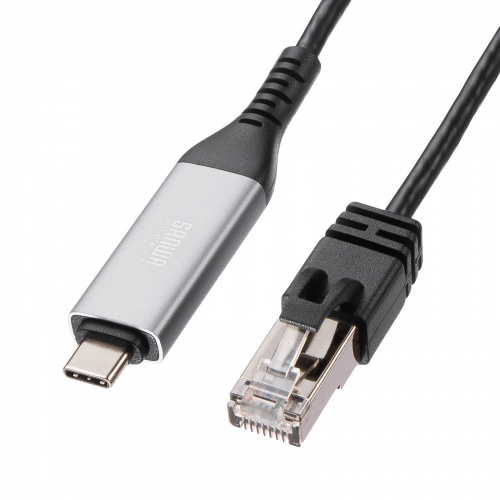 KB-SL6CLAN01BK / USB Type-C LAN変換ケーブル（Gigabit対応・1m）