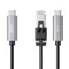 KB-SL6CLANPD1BK / 急速充電対応 USB Type-C LAN変換ケーブル（Gigabit対応・PD100W・1m）