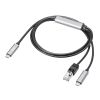 KB-SL6CLANPD1BK / 急速充電対応 USB Type-C LAN変換ケーブル（Gigabit対応・PD100W・1m）